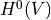 H^0(V)
